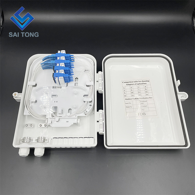 Made in China FDB fiber apparatuur terminal box 16 core indoor/outdoor ftth glasvezel verdeelkast met 16 stks SC adapter