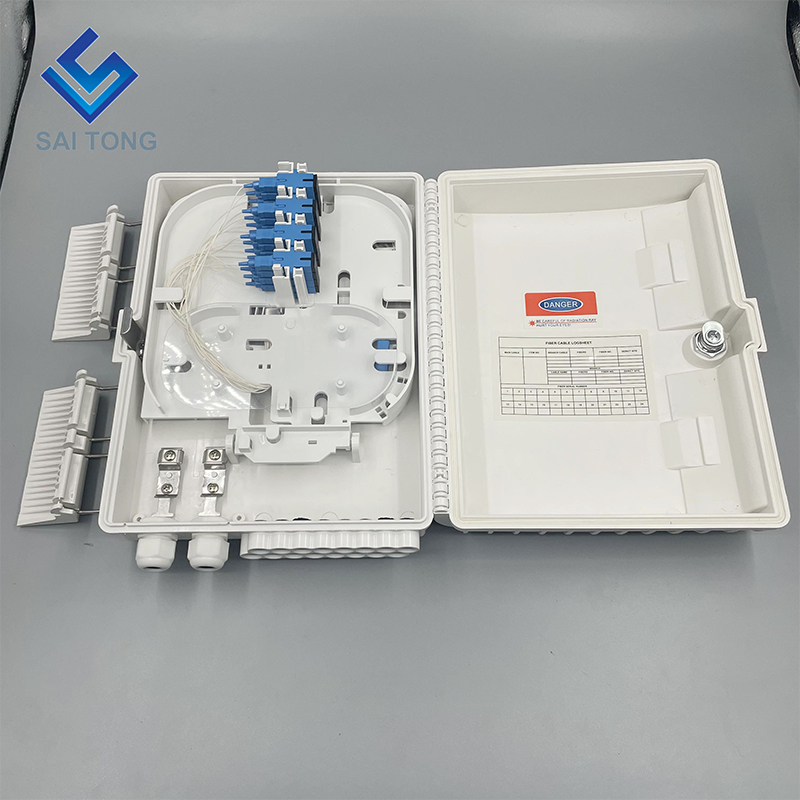 ODB NAP 16 core glasvezel terminal box 16 poorten ftth glasvezel verdeelkast outdoor wandmontage FTTH Doos Met Adapter