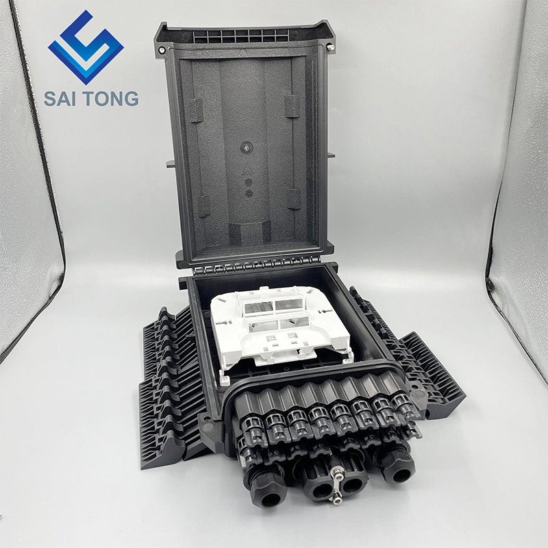 Saitong Fiber Optische 16 Core Splice Behuizing Splitter Doos Caja Dutje Doos PLC Splitter Glasvezel Verdeelkast