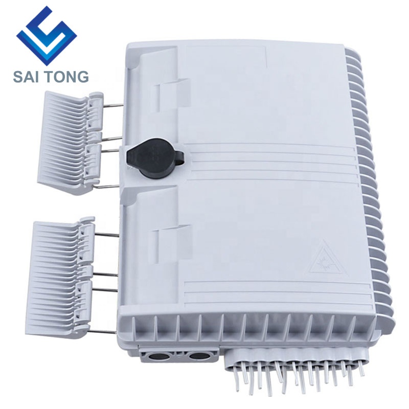 Cixi made16 cores aansluitdoos sc/upc FTTH 16 core verdeelkast Waterdichte rubberen kabelwartel Gpon onu Fiber Junction Box