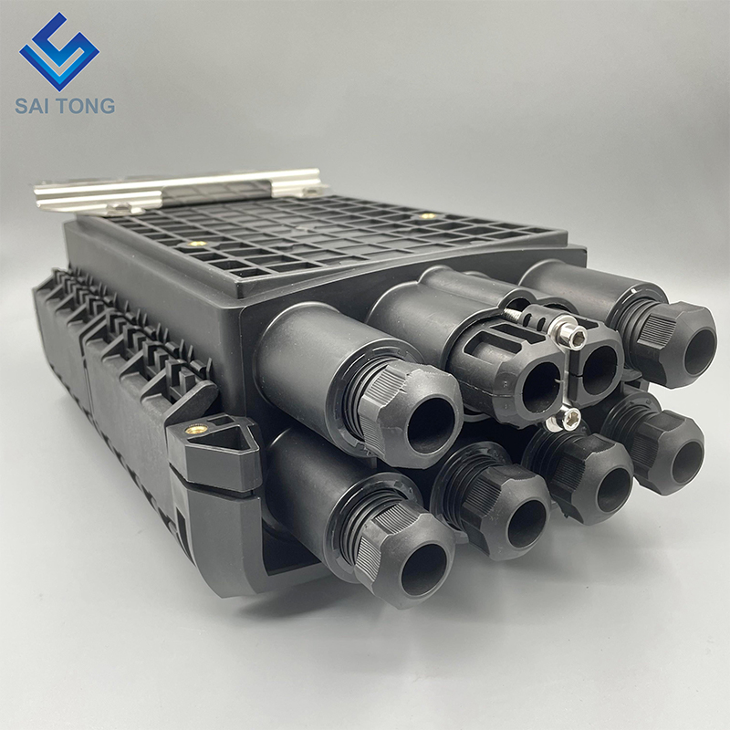 288 core Splitter Splice Sluiting 2/6 Poorten Fiber Kabel Gezamenlijke Doos Glasvezel Splice Sluiting Fiber Optische Behuizing Junction Box