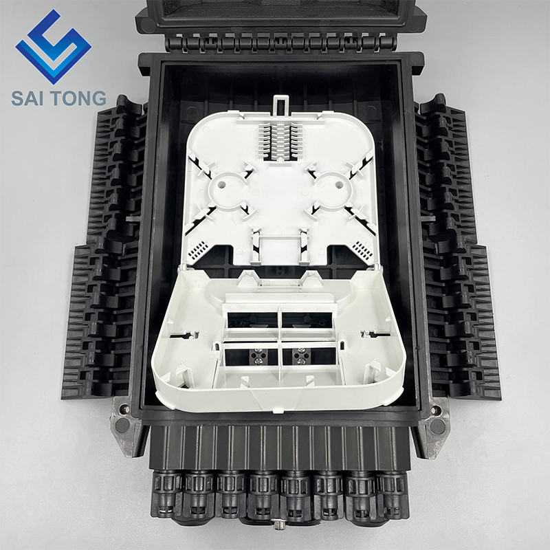 Saitong Fiber Optische 16 Core Splice Behuizing Splitter Doos Caja Dutje Doos PLC Splitter Glasvezel Verdeelkast