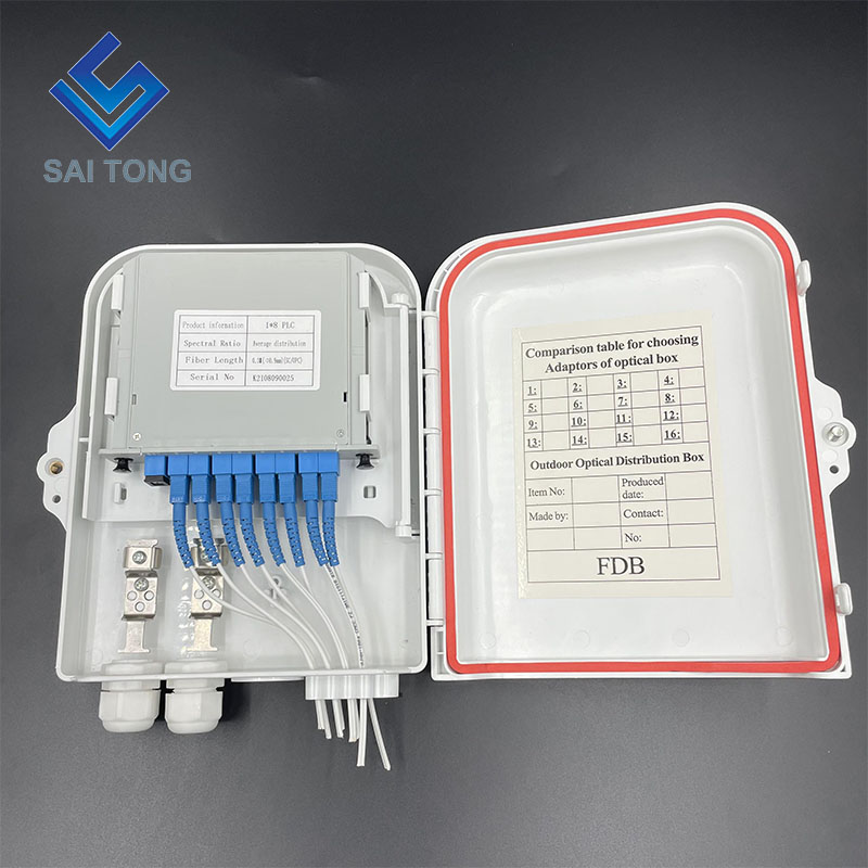 FTTH Outdoor Wandmontage Glasvezelkabel Access ftb box /8 Core Terminal Box / glasvezelverdeelkast