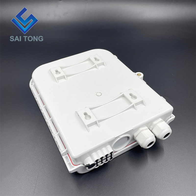 FTTH 8 Core Plastic Fiber Access Terminal Box Outdoor 8 Poorten Waterdichte Rubber Wartel Gpon onu Glasvezel Doos FDB/ATB