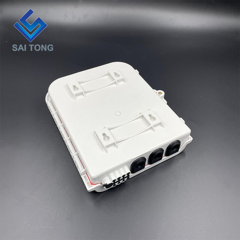 Factory Supply 8 core ftth box plc splitter 1 8 optische verdeelkast 8 poort NAP voor glasvezelapparatuur