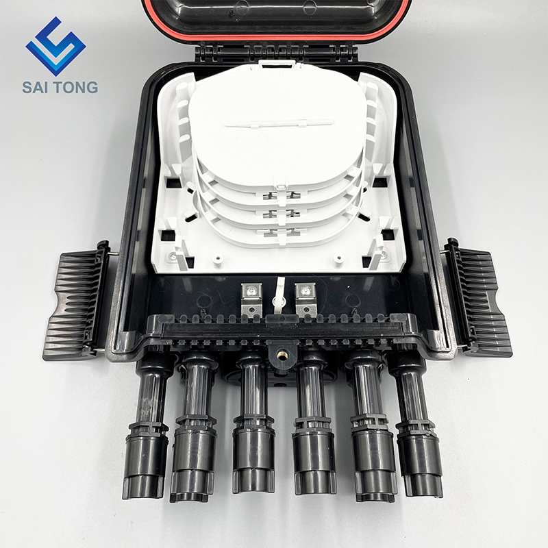 Zuid-amerika FTTH 2/8 Poort Fibra Optica Cajas Terminal Waterdichte Fiber IP68 Verdeelkast Nieuwe joint met flens huawei