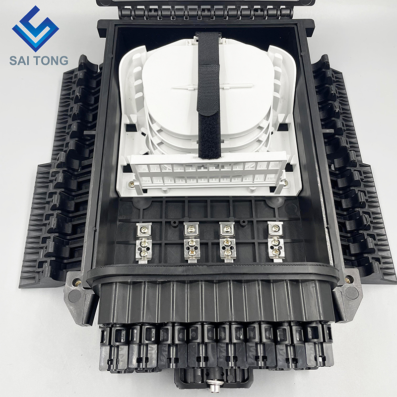 Antenne/Ondergrondse verdeelkast 2/6 poorten ip68 24 stks adapter glasvezel NAP doos mangat optische gezamenlijke sluiting voor FTTH