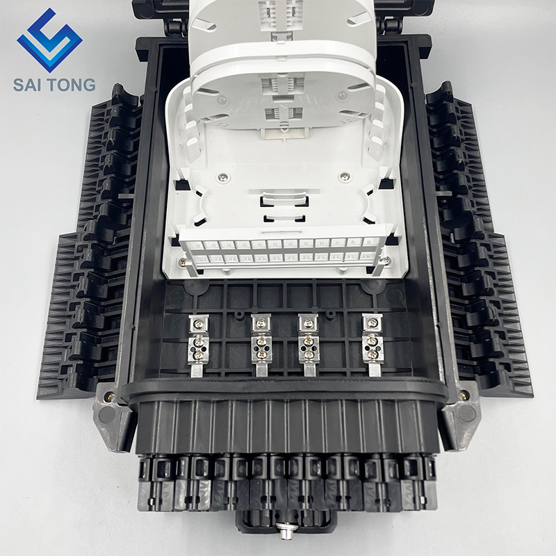 Antenne/Ondergrondse verdeelkast 2/6 poorten ip68 24 stks adapter glasvezel NAP doos mangat optische gezamenlijke sluiting voor FTTH