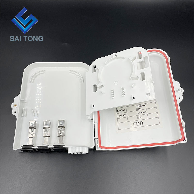 Outdoor IP65 Waterdichte 8 Core Fiber Optic Distribution Box 3 in 4 out met goed abs-materiaal