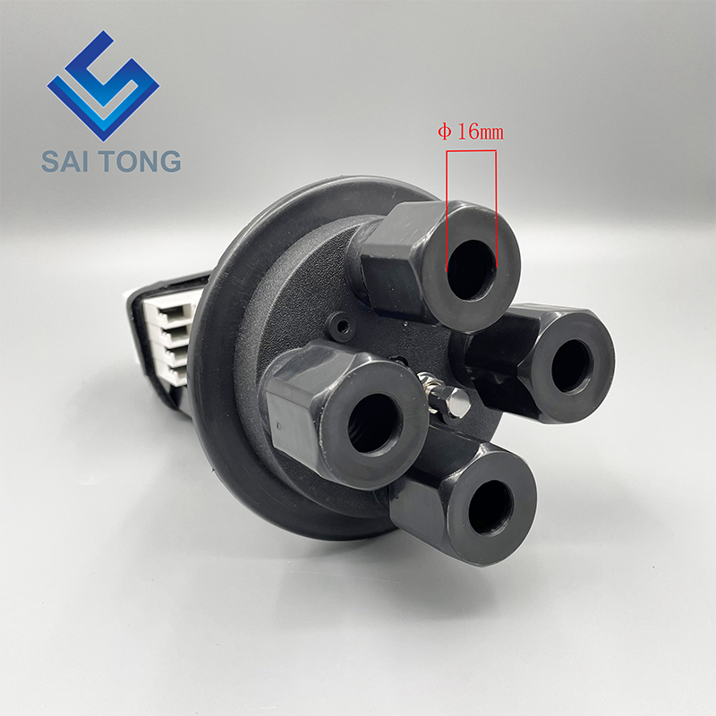 12 tot 48 kernen doom Mechanische asafdichting glasvezel splitter sluiting 2 inlaat 2 uitlaat