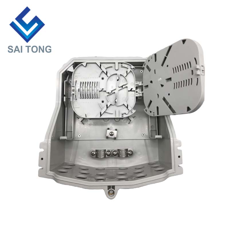 FTTH Saitong IP65 16 core glasvezel Terminal Box PC + ABS Materiaal Outdoor 16 Poorten Verdeelkasten met 2 lade