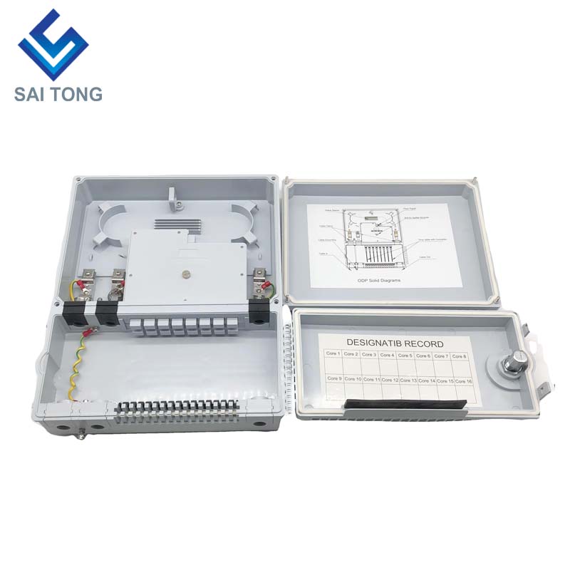 De Stijl van Indonesië met twee deuren 3 in 16 uit vezelverdeelkast 16 core 2 Stuks 2*8 Plc Splitter optisch distributiepunt