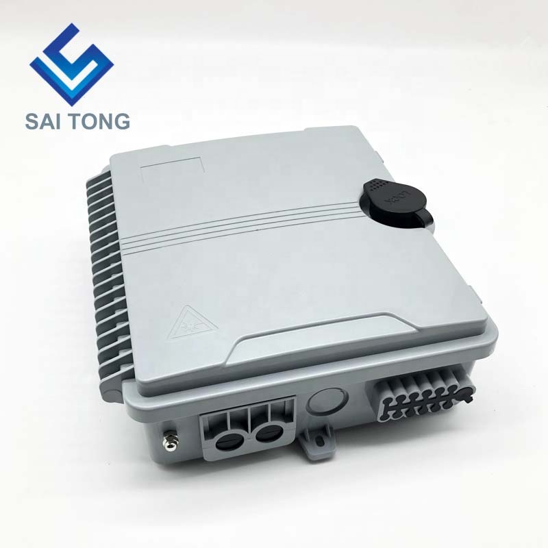 FTTH Outdoor 12 Core/poort IP65 glasvezel Connector Box Waterdichte Wartel Gpon Onu Glasvezel Splice Box plastic DOOS NAP