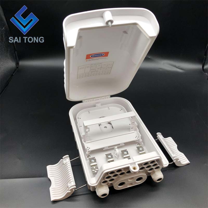 Saitong 16 Core glasvezel sluiting doos PLC FTTH FTTX FTTP Fiber Beëindiging Doos IP65 outdoor Glasvezel Gezamenlijke Doos NIEUWE stijl