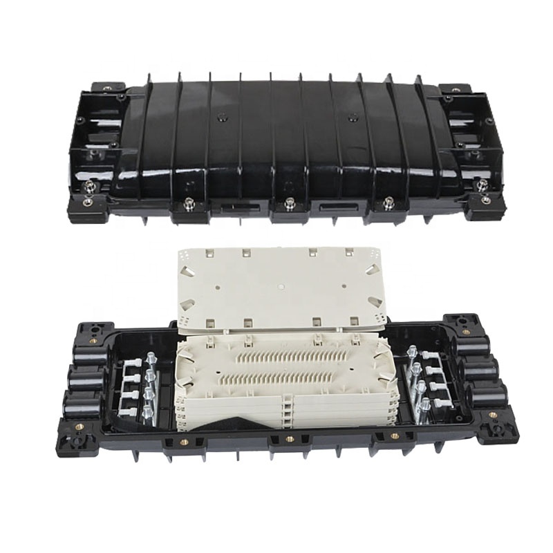 288 aders horizontale sluiting 3 inlaat 3 uitlaat verbindingsdoos lassluiting behuizing/verbindingssluiting 288 aders PC-materiaal