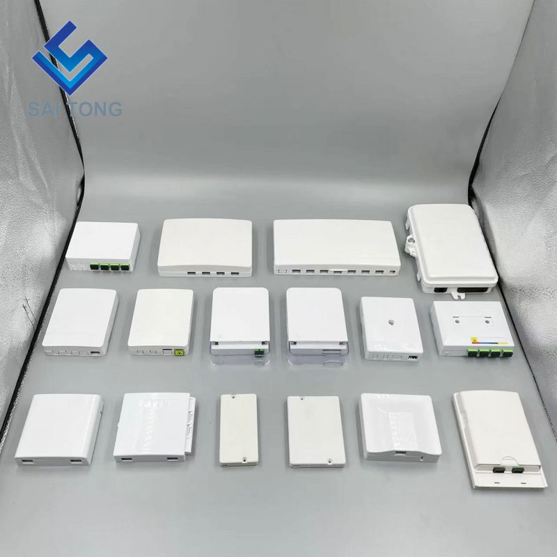 Supply 8 core glasvezel verdeelkast 8 poorten kleine aansluitdoos FTTH glasvezel aansluitdoos met SC LC adapter