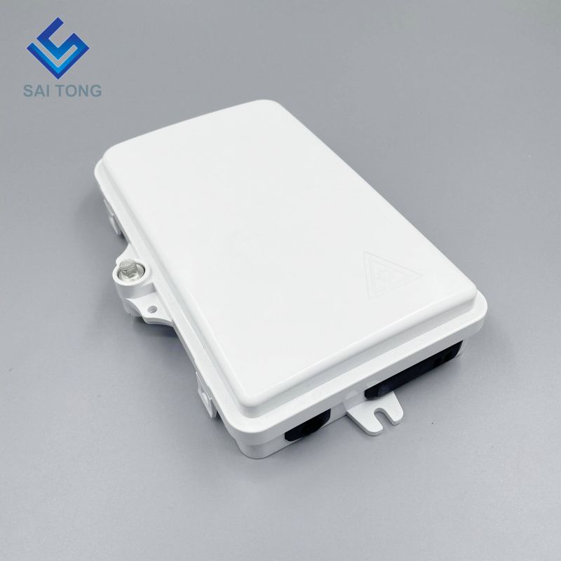 IP65 Supply 1/2 poort mini FTTH glasvezel box outdoor plastic 2 core fiber terminal box met SC LC adapter