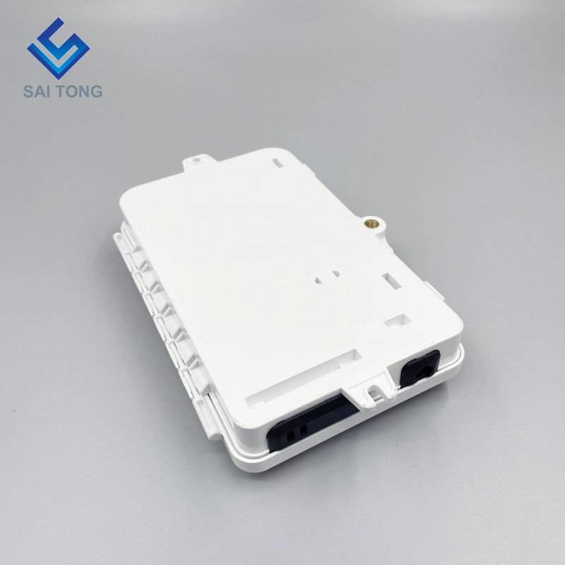 IP65 Supply 1/2 poort mini FTTH glasvezel box outdoor plastic 2 core fiber terminal box met SC LC adapter