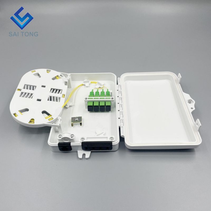 IP65 Voeding 1 inlaat 4 uitlaat ST-F311 FTTH Mini 6 cores Glasvezel Distributie Frame Beëindiging FDB Box buiten