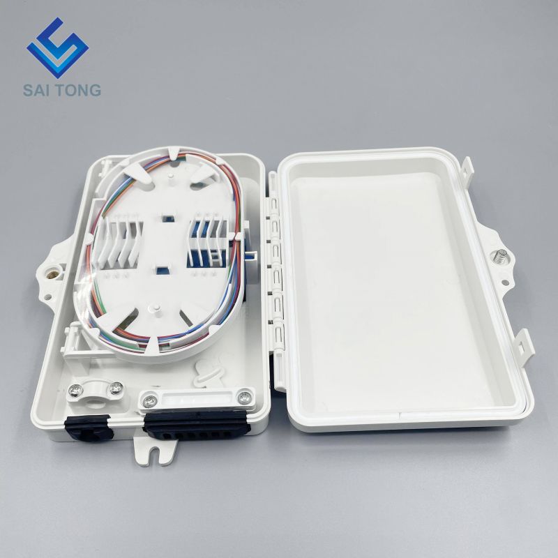 Saitong 1/6 Poorten FTTH FTTX 6 core glasvezel verdeelkast PLC ondersteuning doos ABS optische doos