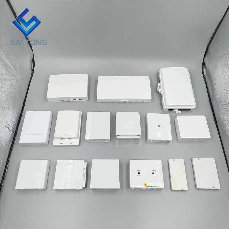 4 Core FTTH Mini Indoor Fiber Optic Termination Box wandmontage 4 in 4 out ftth glasvezeldoos