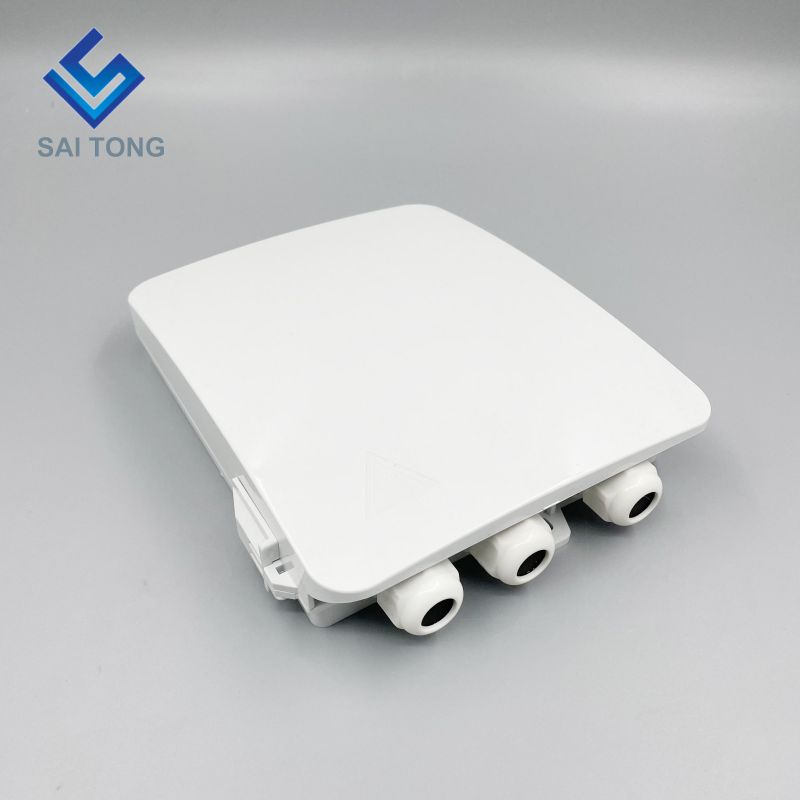 Cixi Saitong FTTH 8 Core glasvezel terminal box indoor 8 poorten fiber Box wandmontage 1 in/3 out FDB Nieuw product