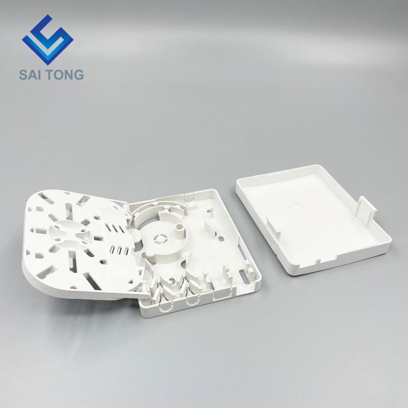 2 poorten cores wandmontage Socket Panel Box 2 port Mini FTTH faceplate panel glasvezel aansluitdoos voor Earless adapter