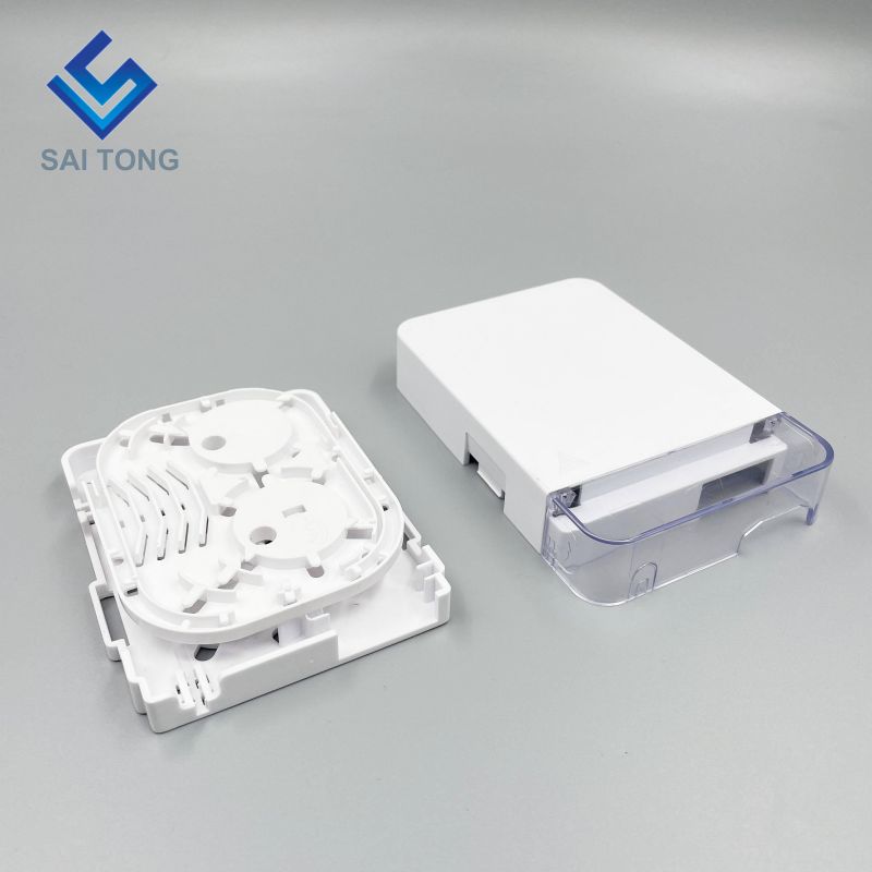 Hot Verkoop 2 Core duplex FTTH Glasvezel Junction Box Glasvezel Terminal Box Indoor Outdoor 1 Poorten Glasvezel Terminal doos