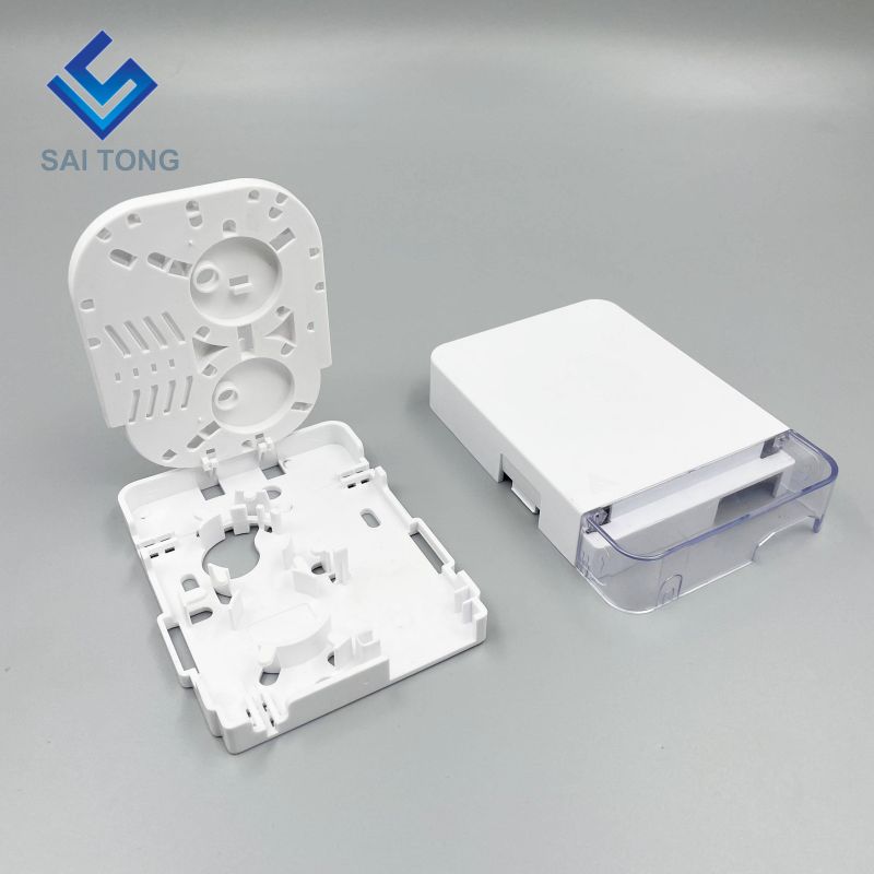 Hot Verkoop 2 Core duplex FTTH Glasvezel Junction Box Glasvezel Terminal Box Indoor Outdoor 1 Poorten Glasvezel Terminal doos