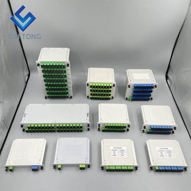 1:4 SC/UPC Rack Mount Plc Splitter ABS Doos SC UPC Connectors Cassette Type 1X4 Glasvezel Splitter