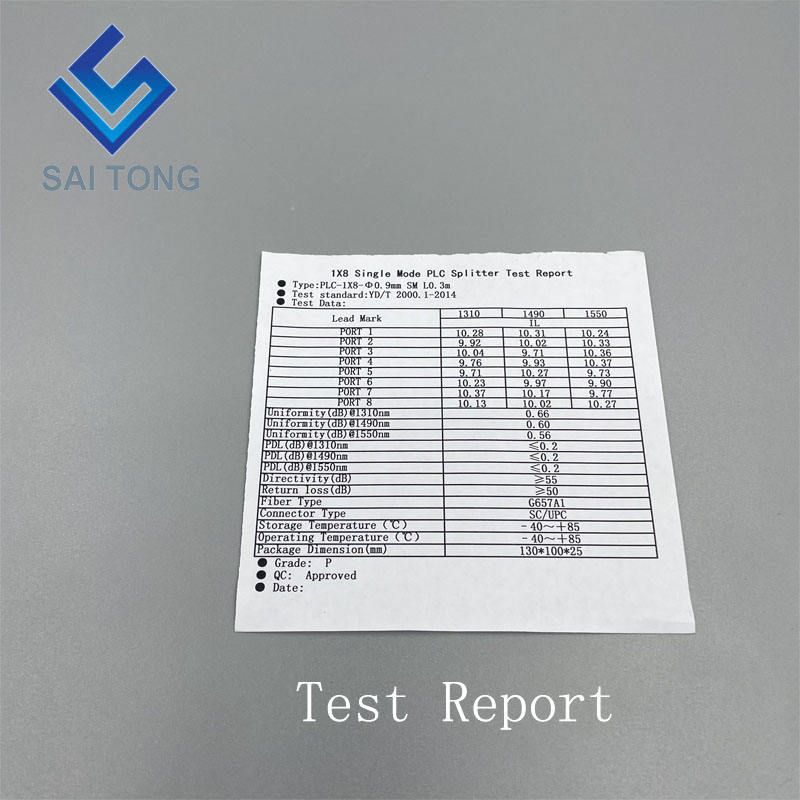 1:4 SC/UPC Rack Mount Plc Splitter ABS Doos SC UPC Connectors Cassette Type 1X4 Glasvezel Splitter