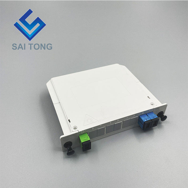 1:2 SC/UPC Card PLC fiber optische splitter kaart invoegen splitter waterdicht SC UPC LGX box cassette type splitter