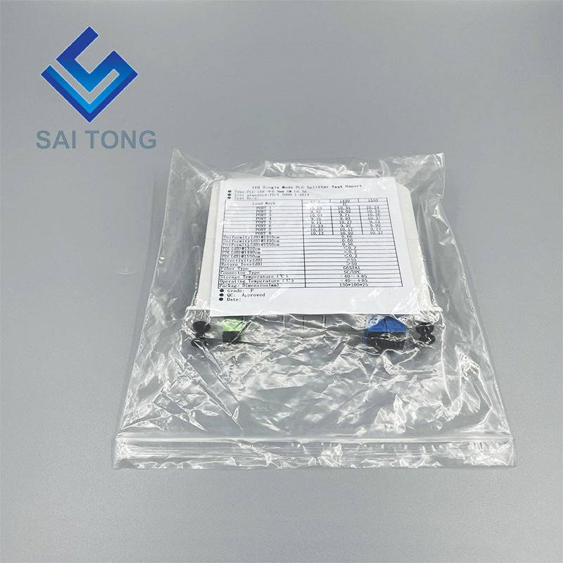 1:2 SC/UPC Card PLC fiber optische splitter kaart invoegen splitter waterdicht SC UPC LGX box cassette type splitter