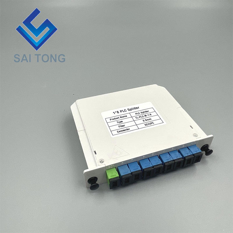 SC/UPC 1x8 Glasvezel PLC Splitter Mini buis Type Splitter Plc Splitter waterdichte SC UPC LGX box cassette type