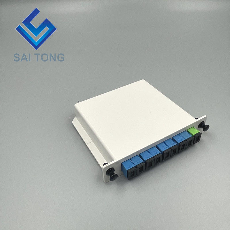 SC/UPC 1x8 Glasvezel PLC Splitter Mini buis Type Splitter Plc Splitter waterdichte SC UPC LGX box cassette type