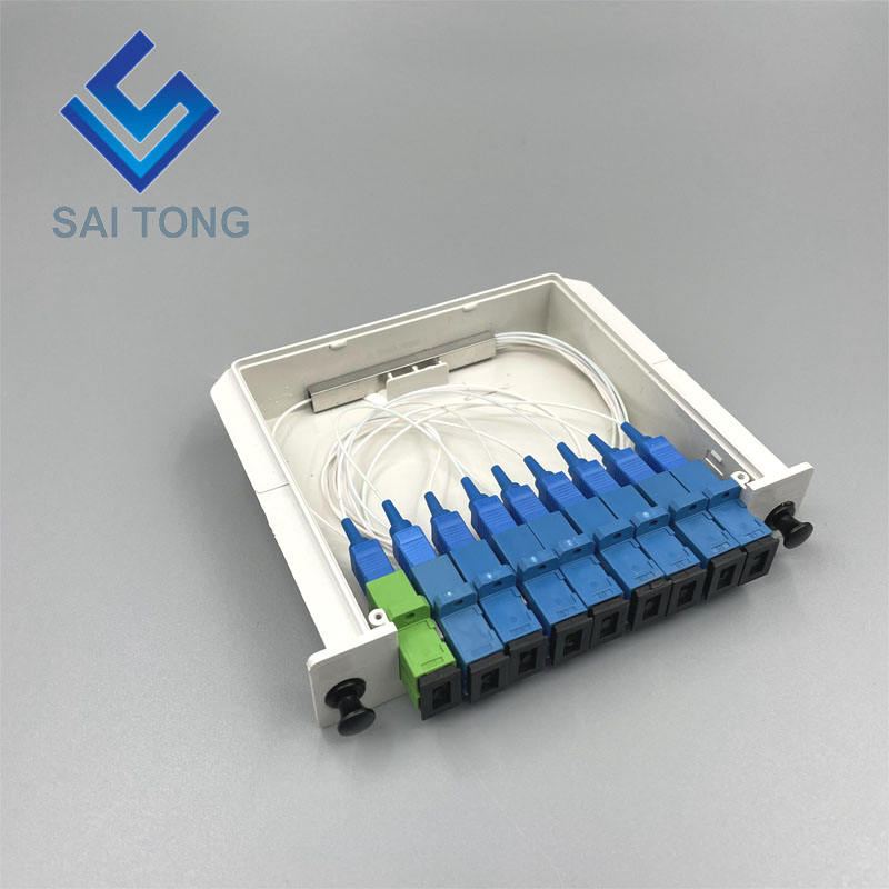 SC/UPC 1x8 Glasvezel PLC Splitter Mini buis Type Splitter Plc Splitter waterdichte SC UPC LGX box cassette type