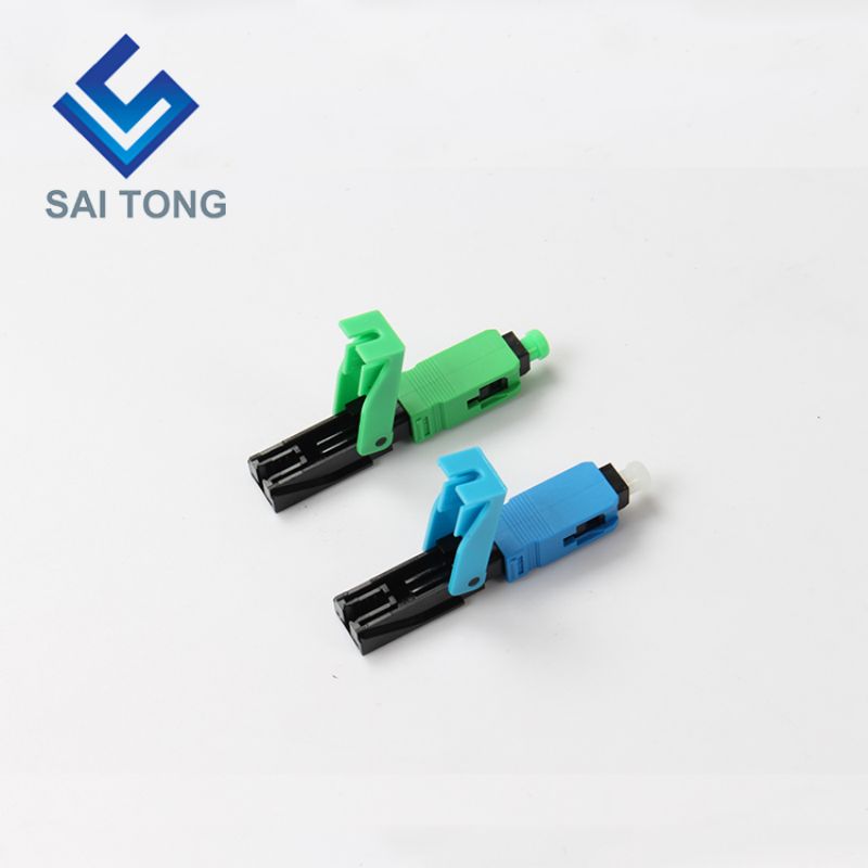 FTTH Glasvezel Snelle connector sc apc groene kleur glasvezelkabel snelle connector Quick Connector Veldmontage Singlemode