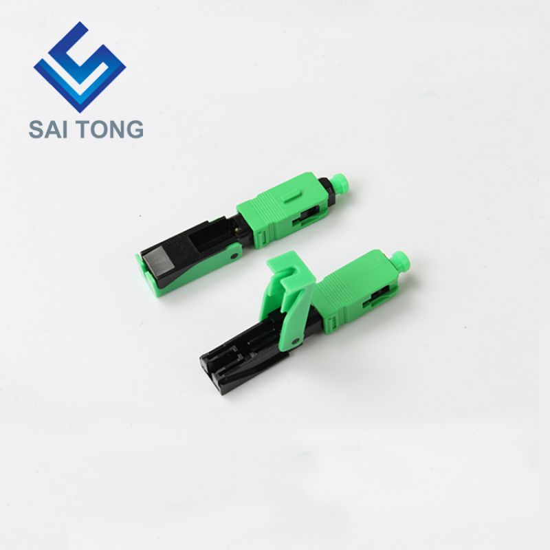 FTTH Glasvezel Snelle connector sc apc groene kleur glasvezelkabel snelle connector Quick Connector Veldmontage Singlemode