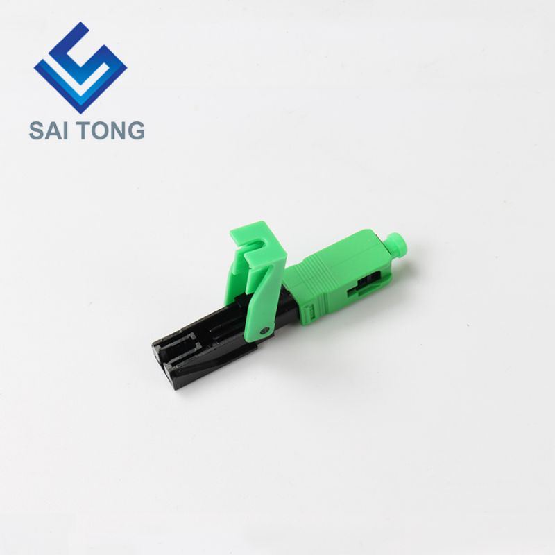 FTTH Glasvezel Snelle connector sc apc groene kleur glasvezelkabel snelle connector Quick Connector Veldmontage Singlemode