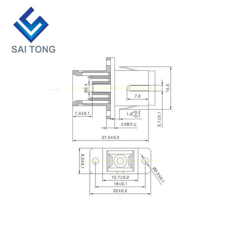 SC-SC PC UPC SM Simplex glasvezelconnector Goedkope prijs SC / UPC-glasvezeladapter voor glasvezeltesten