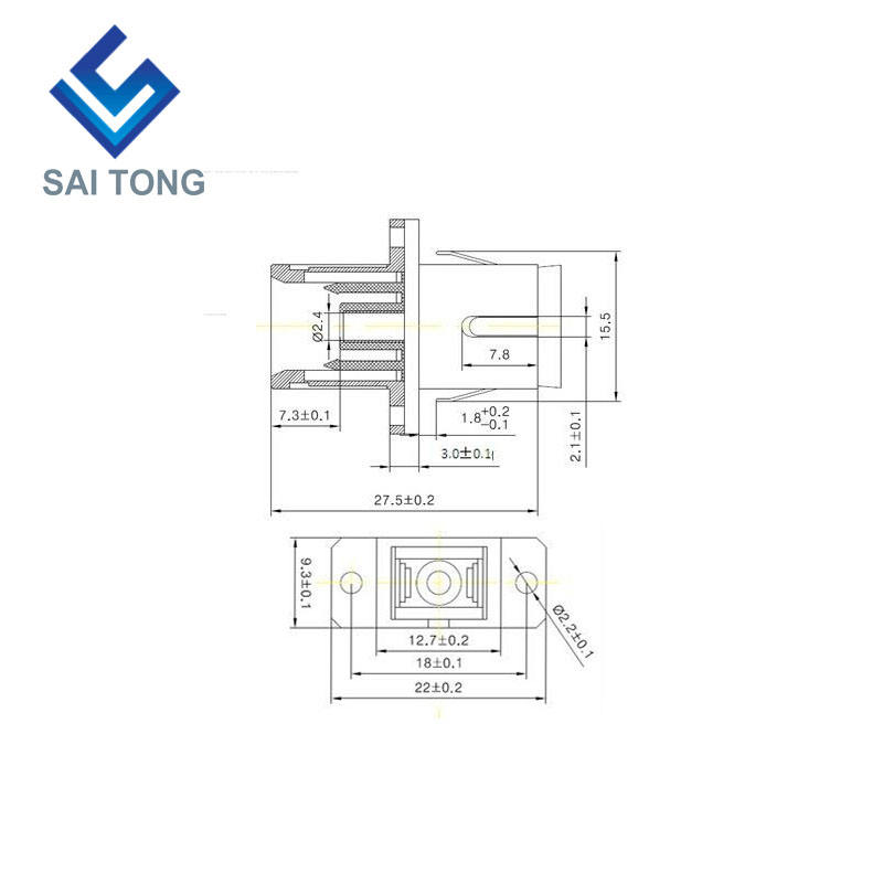 SC-SC PC UPC MM Simplex glasvezelconnector Goedkope prijs SC / UPC-glasvezeladapter voor glasvezeltesten