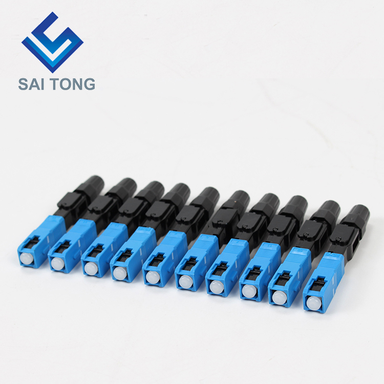 Saitong Supply Communicatieapparatuur snelkoppeling sc/upc ftth Fiber Optic Fast Connector Fiber Connector