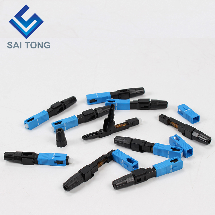 Saitong Supply Communicatieapparatuur snelkoppeling sc/upc ftth Fiber Optic Fast Connector Fiber Connector