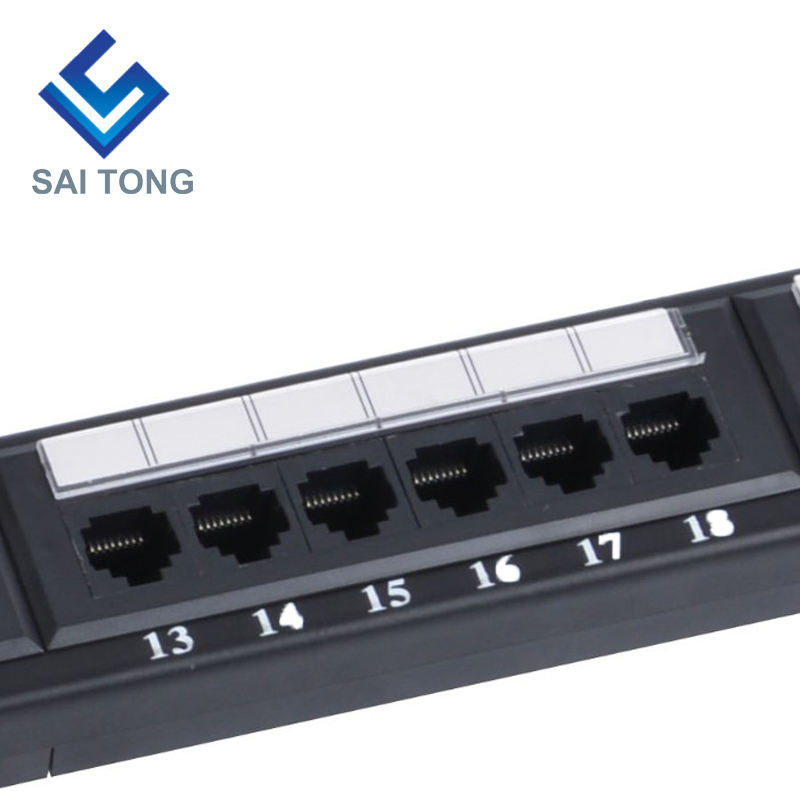 1U 19'' 24 Poorten RJ45 Krone Jassen, Stalen Beugel Cat5e Patch Panel Blank Unshielded utp Cat5e CAT5 CAT6 RJ45 Patch panel