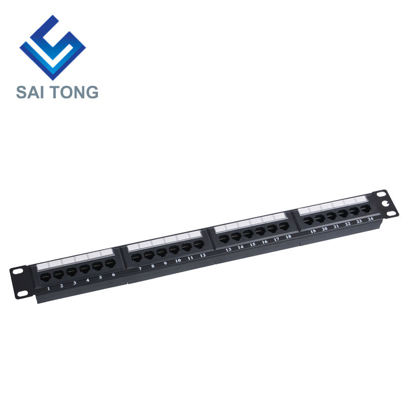 1U 19'' 24 Poorten RJ45 Krone Jassen, Stalen Beugel Cat5e Patch Panel Blank Unshielded utp Cat5e CAT5 CAT6 RJ45 Patch panel