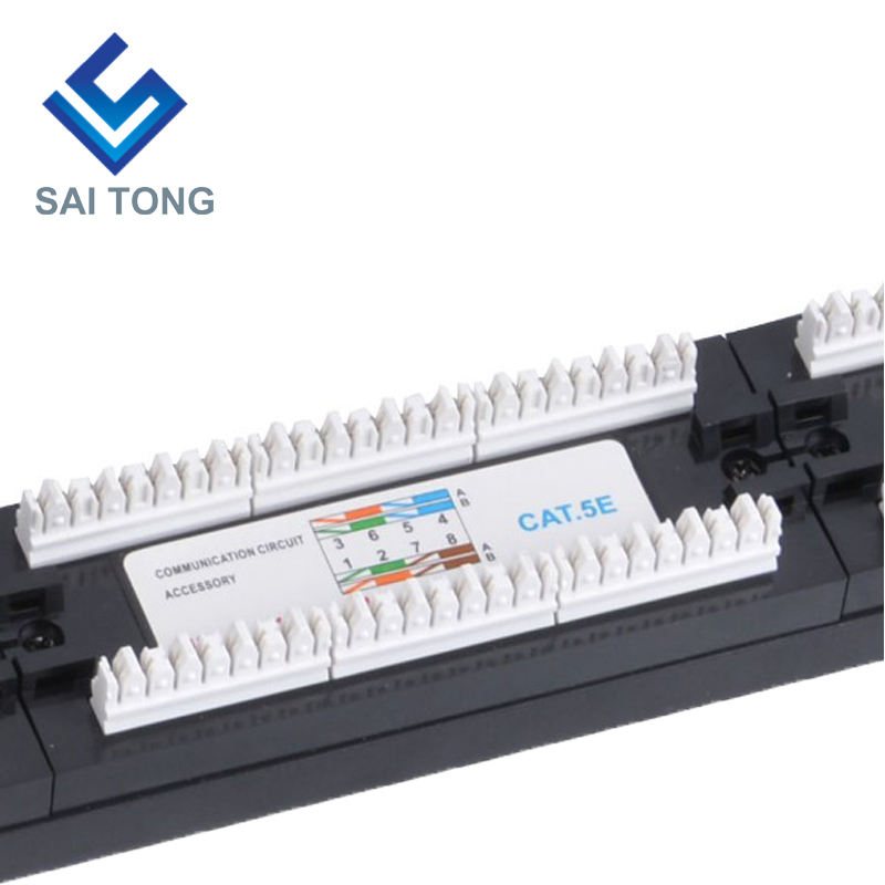 1U 19'' 24 Poorten RJ45 Krone Jassen, Stalen Beugel Cat5e Patch Panel Blank Unshielded utp Cat5e CAT5 CAT6 RJ45 Patch panel