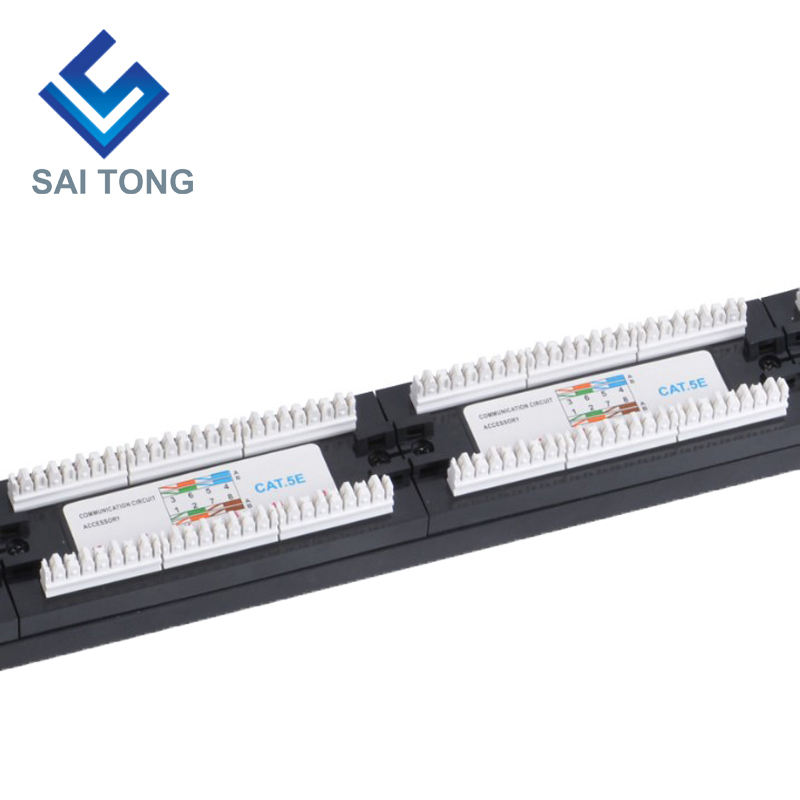 1U 19'' 24 Poorten RJ45 Krone Jassen, Stalen Beugel Cat5e Patch Panel Blank Unshielded utp Cat5e CAT5 CAT6 RJ45 Patch panel