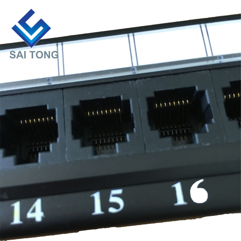 1U 19'' 24 Poorten RJ45 Krone Jassen, Stalen Beugel Cat5e Patch Panel Blank Unshielded utp Cat5e CAT5 CAT6 RJ45 Patch panel