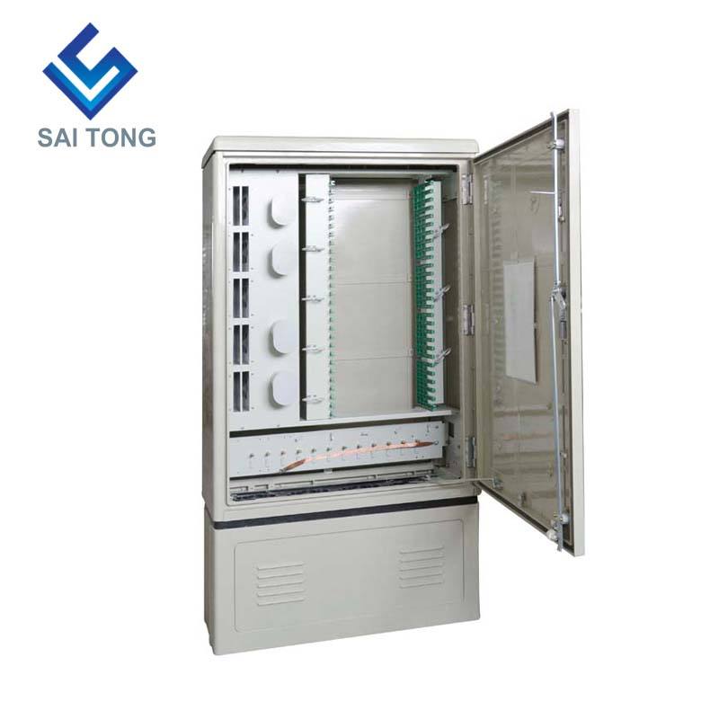 2022 China SaiTong FTTH optische distributiekasten outdoor waterdichte IP55 288 core glasvezel kast ODF ODB