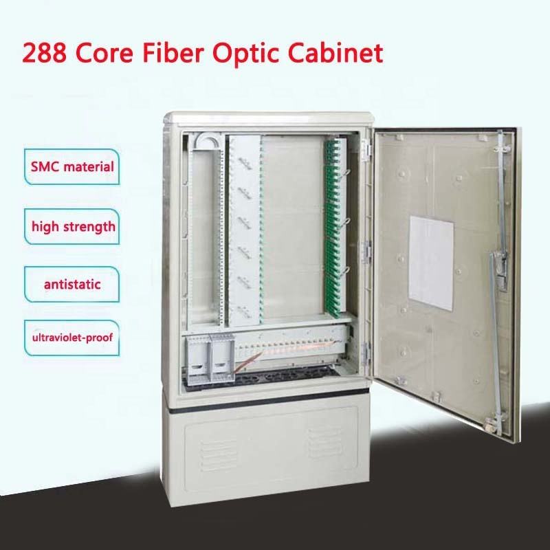 Hot koop SaiTong FTTH 288 Core fiber distributie hub kast Outdoor SMC Materiaal waterdichte outdoor 288 fiber kasten ODF ODB